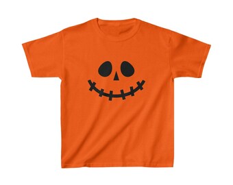 Kids Jack O Lantern, pumpkin Face T-shirt - Kids Halloween Shirt, Pumpkin shirt, pumpkin face, youth Halloween shirt, matching shirts