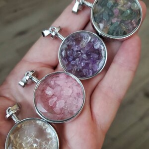 Genuine Tumbled Gemstone Pendant