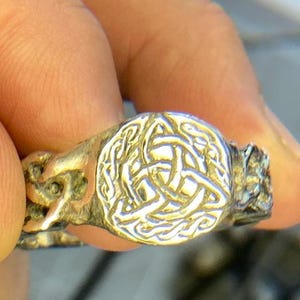Celtic Triquetra knot ring Sterling Silver
