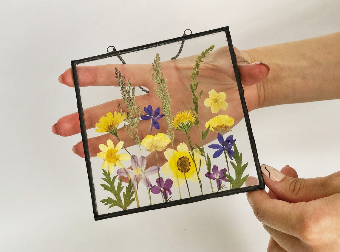 Pressed flowers Framed pressed flowers dried flower frame Etsy