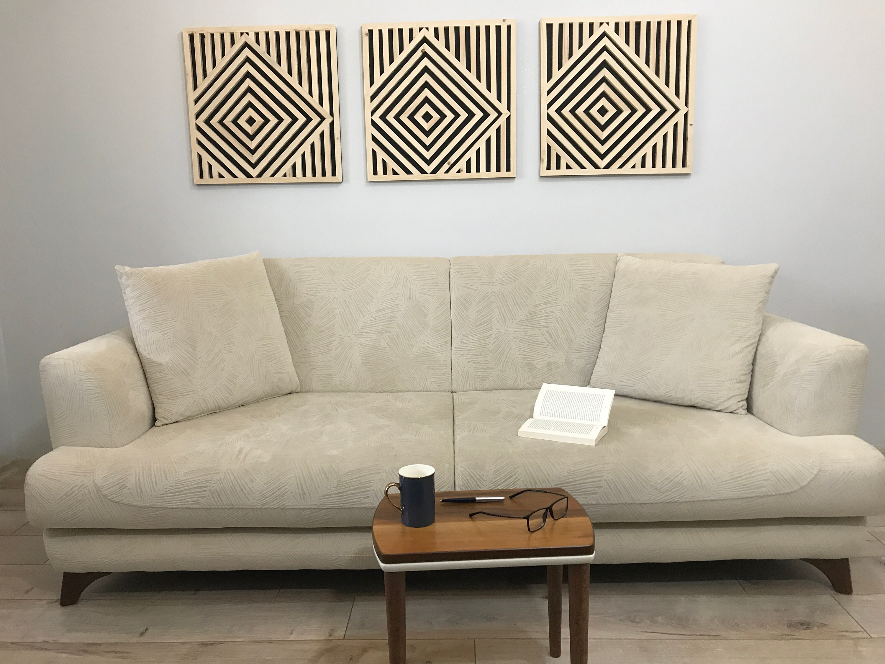 Wanddekoration Wanddekoration Holz geometrisch rustikale | Etsy