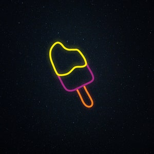 Ice Cream Neon Sign, Ice Cream Shop Sign, Neon Light Food, Kids Room Decor