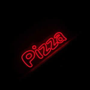Pizzeria led neon sign, Pizza neon sign, Pizza window neon sign, Pizza light decor, Pizzeria light decor
