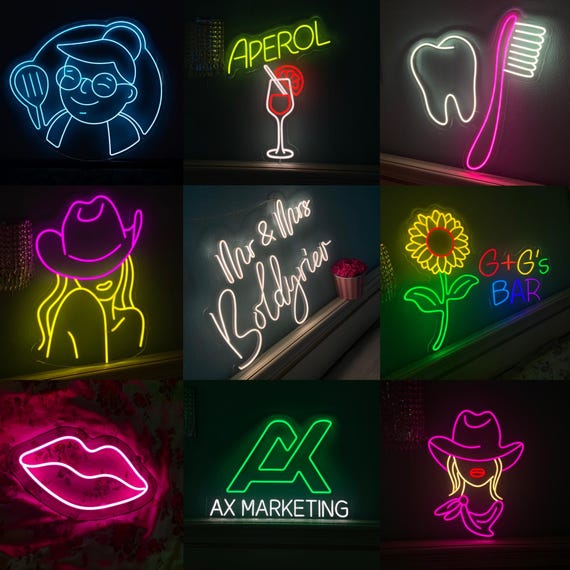 Wrangler LED Neon Sign – Cowboy Hat & Lasso Wall Light, Western