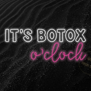 It&#39;s botox o&#39;clock led neon sign, Botox o&#39;clock neon light, Botox led lamp, Beauty neon light, Botox led decor