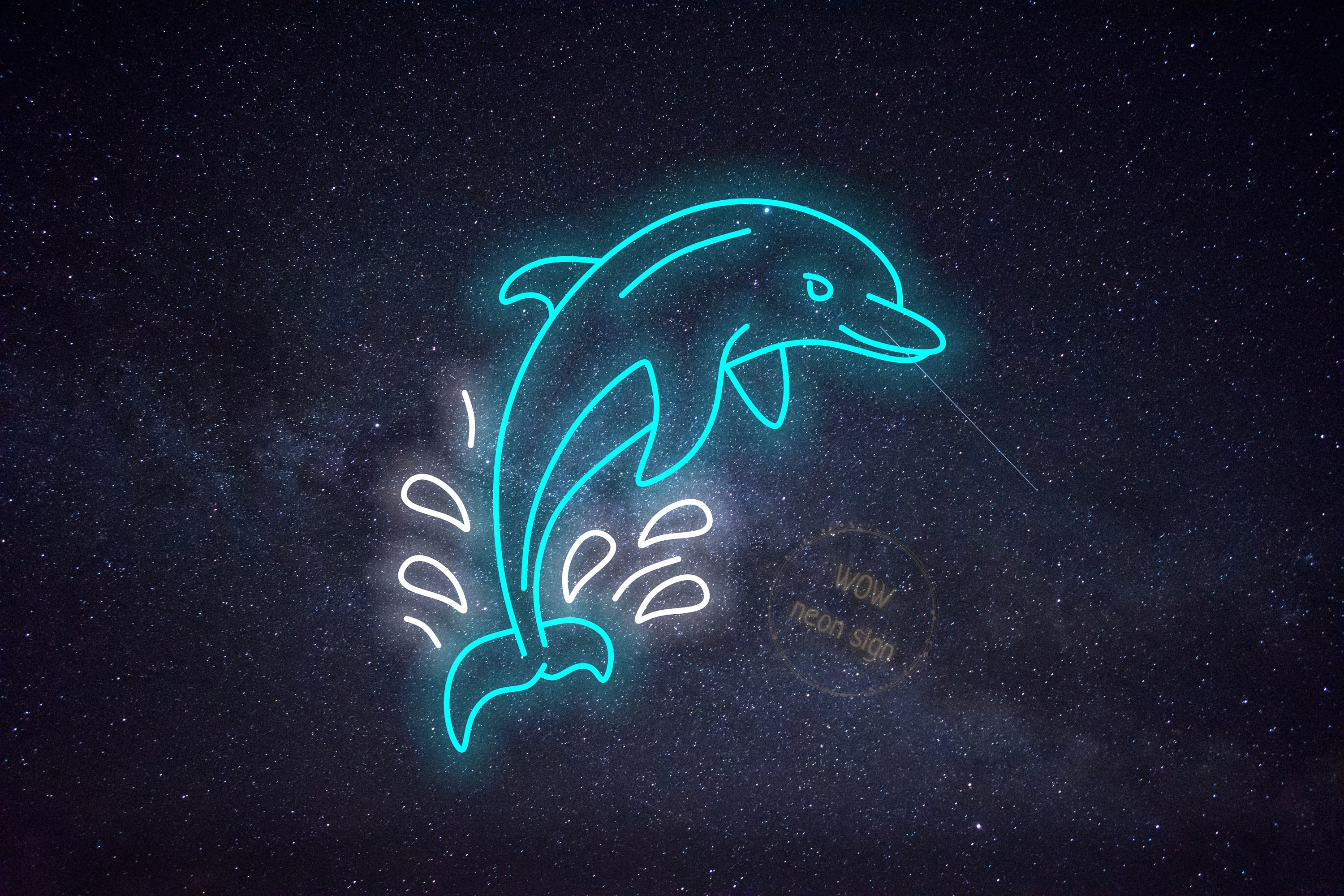 Dolphin Jumping Neon Sign, Dolphin Jumping LED Light Sign