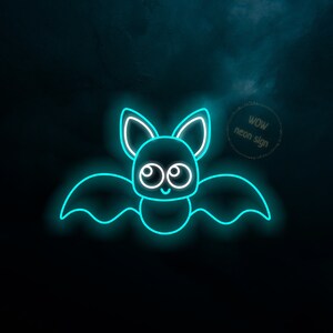 Cute Bat LED Neon Sign, Home Decor Light - Etsy