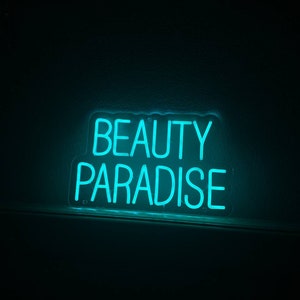 Beauty Paradise LED-Leuchtreklame, Beauty-Logo LED-Licht, Beauty-Neonlampe, Beauty-Shop-Neon