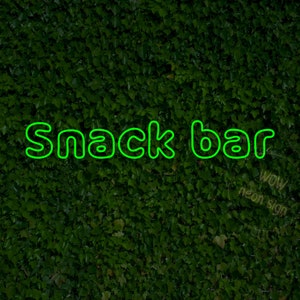 Neonowe światło LED Snack Bar, Neonowe znaki Snack Bar, Neonowe znaki świetlne Food, Niestandardowe znaki baru