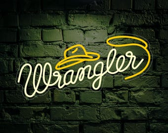 Cowboy Neon Sign. LED Western Decor. Wild West Led Sign. Cowboy