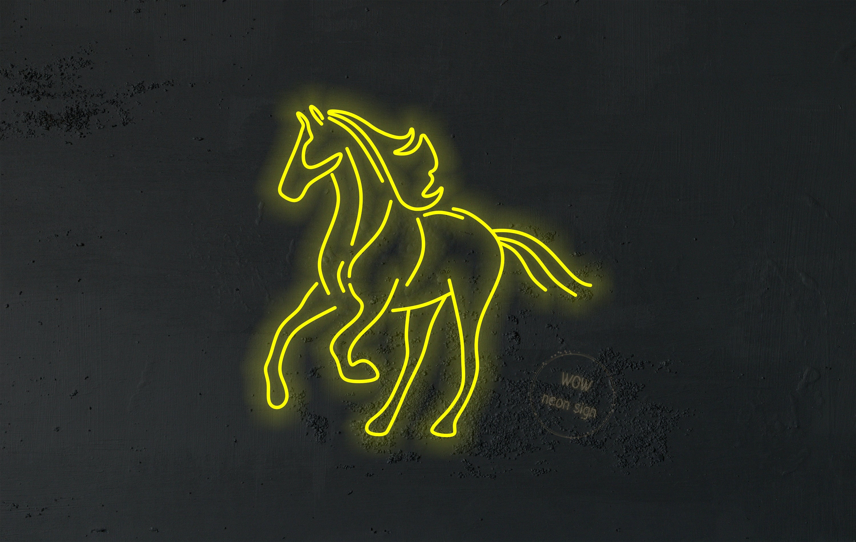 Horse Head Animal Display Dual Color LED Enseigne Lumineuse Neon