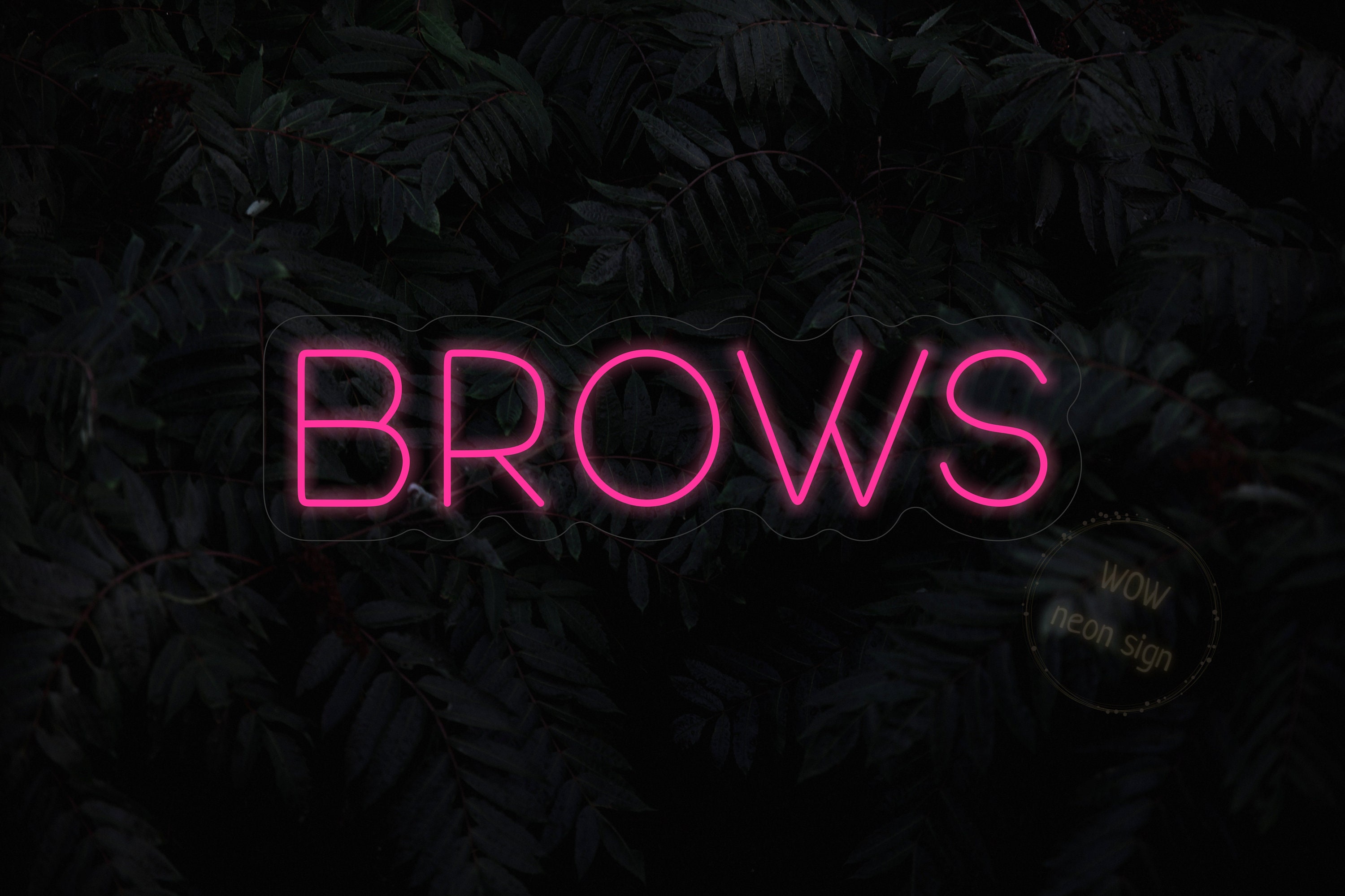 Brows LED Neon Sign, Beauty Salon Wall Decor - Etsy