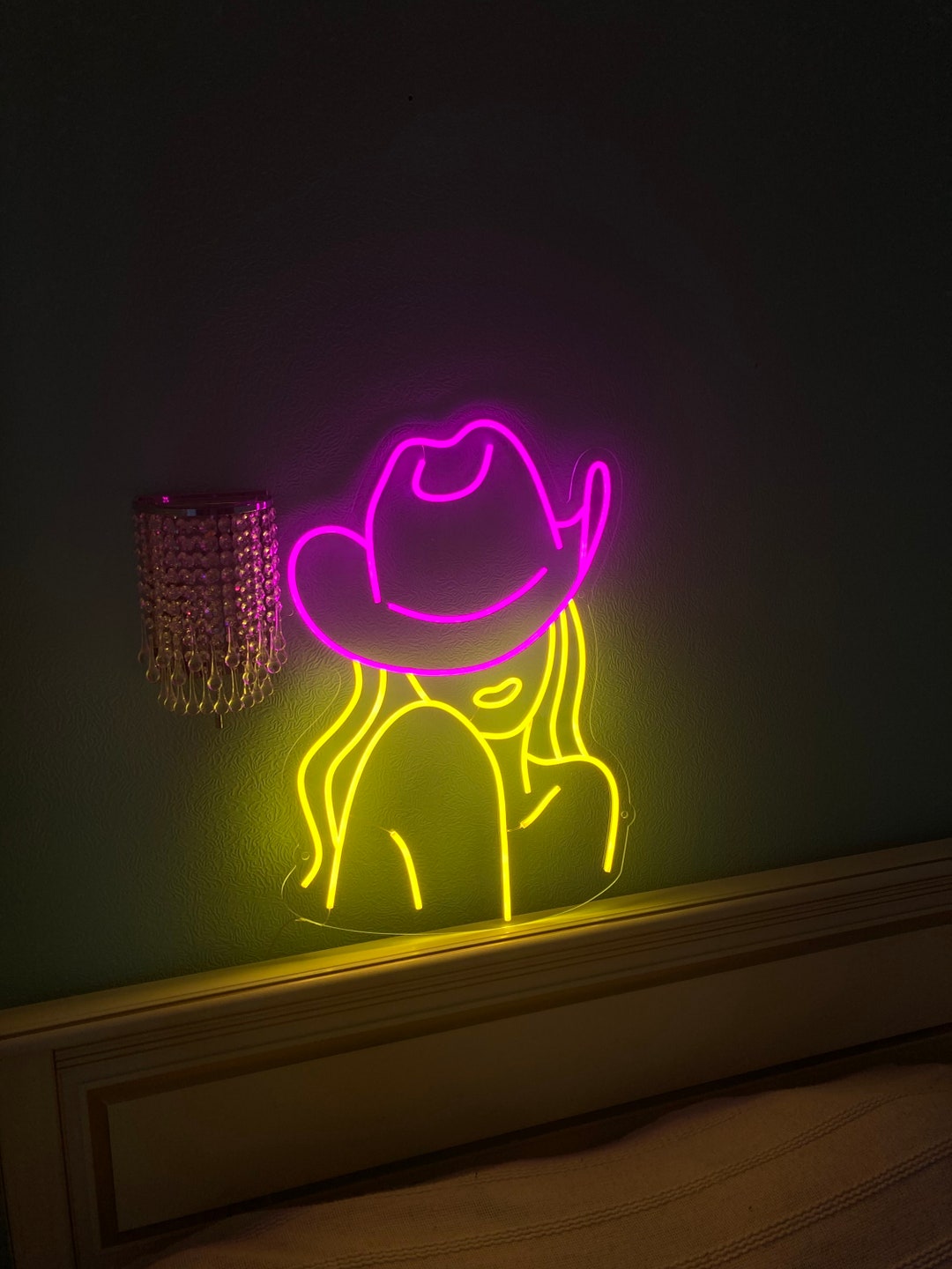 Cowgirl Neon Sign, Cowboy Neon Light, Ranch Neon Sign, Western Neon
