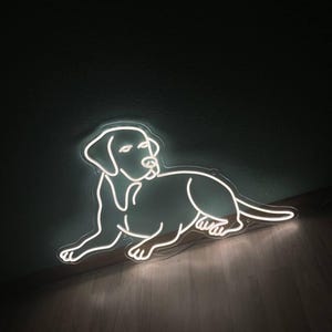 Labrador Dog Neon Sign: Custom Retriever LED Light