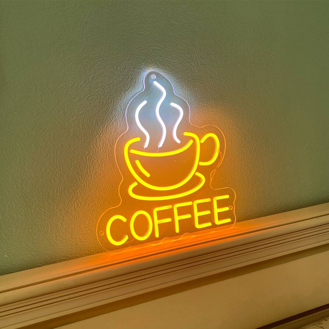 Coffee Led Neon Sign Coffee Neon Sign for Bar Coffee Neon Etsy