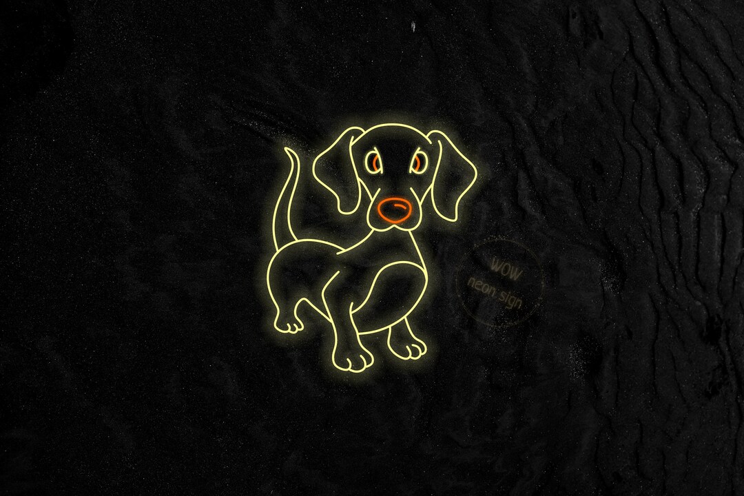 Dachshund Dog LED Neon Sign, Custom Wiener Dog Gift - Etsy