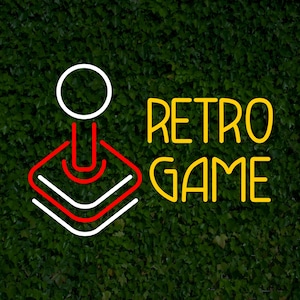Retro Game LED Neon Sign: Gamer Room Decor
