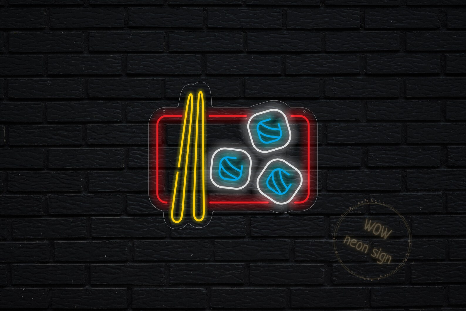 Sushi Neon Sign Sushi Led Neon Sushi Neon Light Sushi Rolls - Etsy