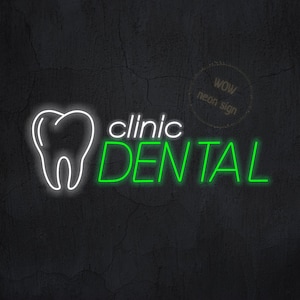 Dental clinic neon sign, Dentist office led decor, Dentist doctor neon sign, Dental led light sign