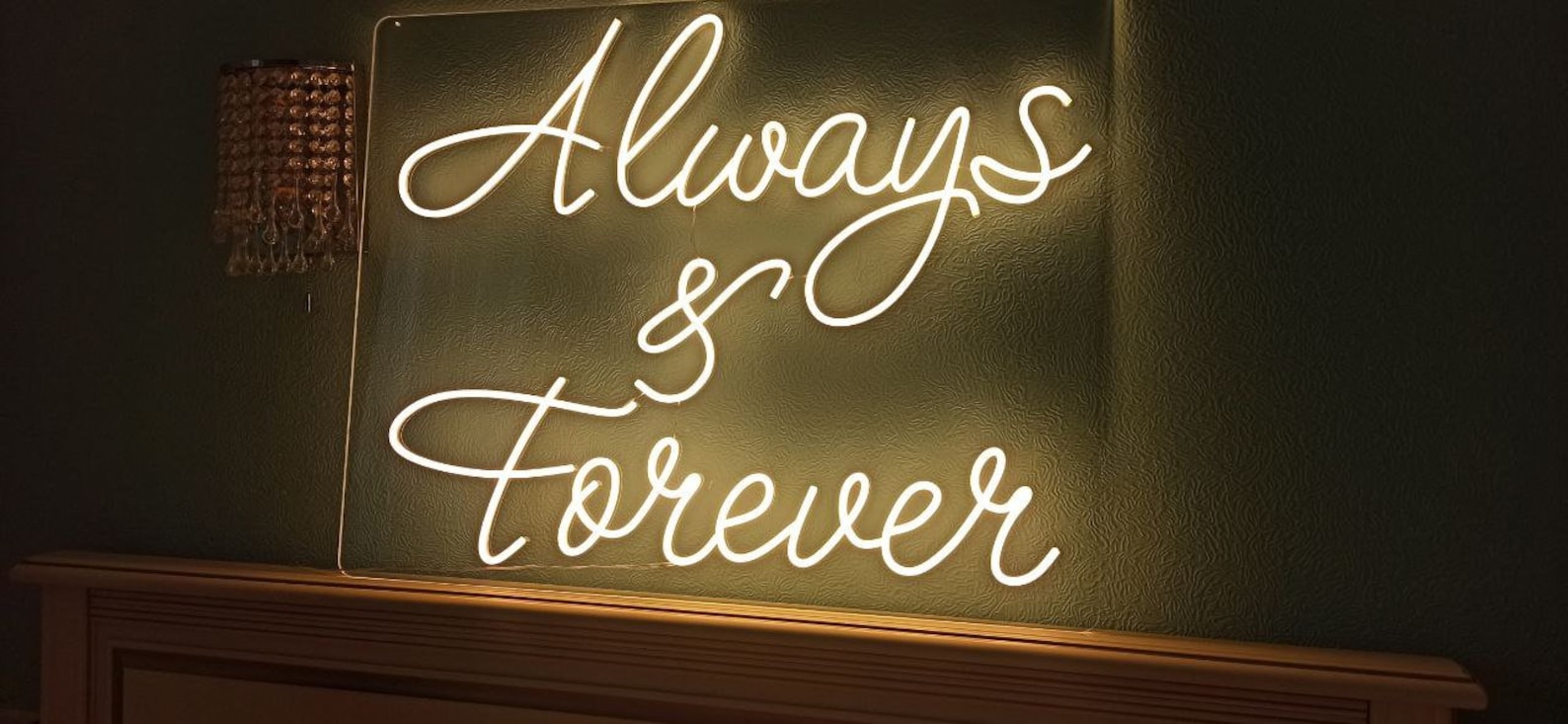 Always and Forever Neon Sign, Wedding Vows Neon Sign, Forever and