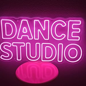 Letrero de neón LED para estudio de baile, letrero de neón LED para profesores de baile, regalos de neón LED para bailarines