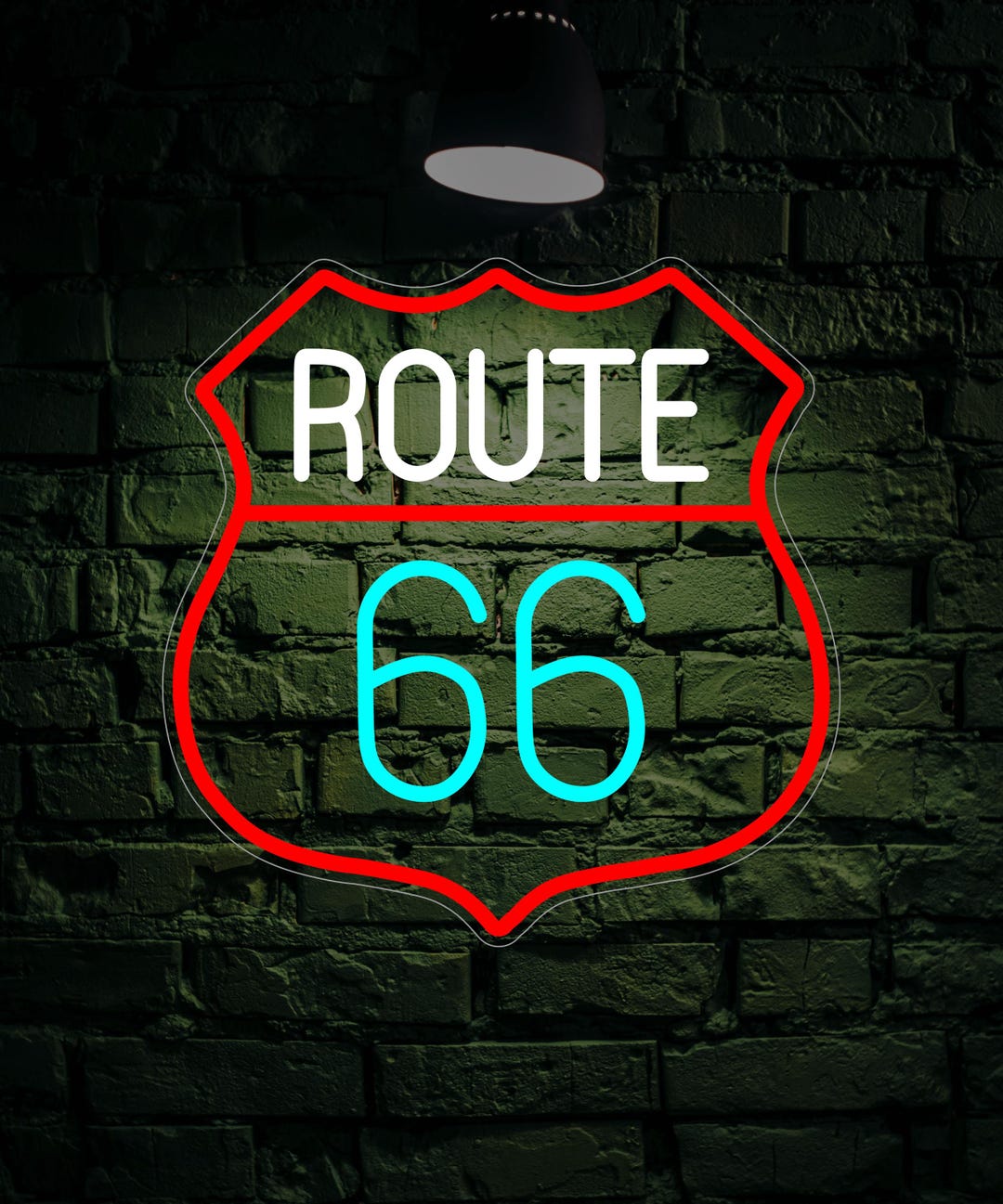 Route 66 LED Neon Sign – Vintage Garage, Bar Decor - Etsy