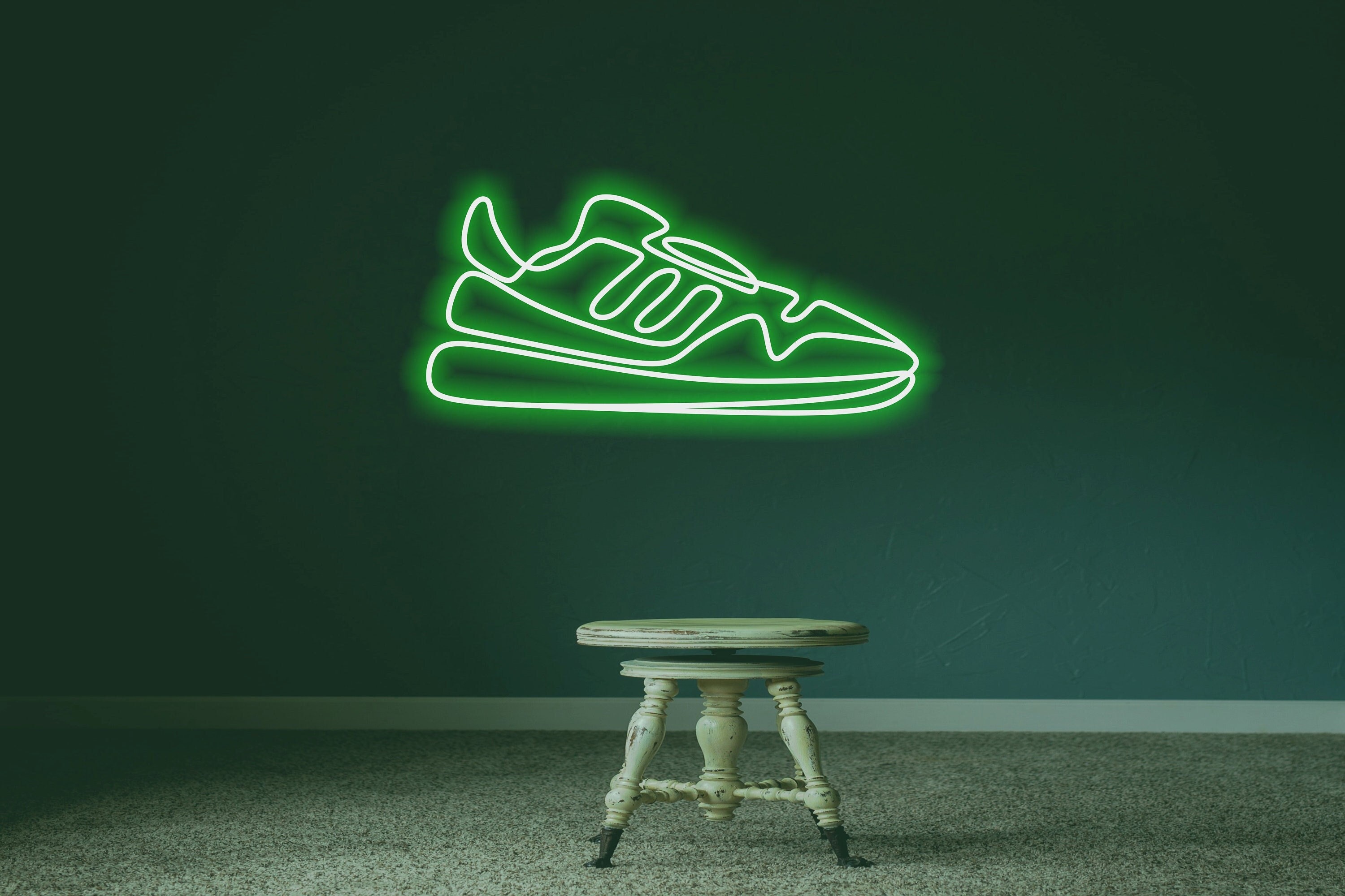 最大15%OFFクーポン LED Shoes Sign for Business Displays Flashing Oval Electronic  Light Up Si