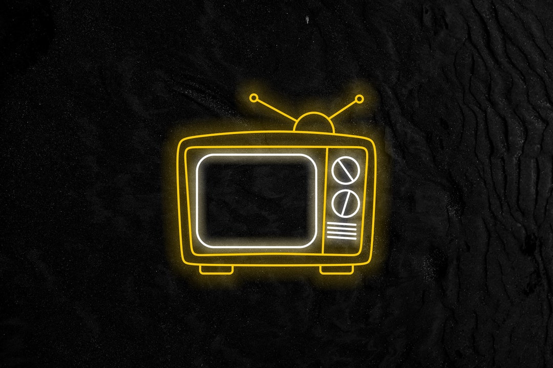 Retro TV Neon Sign, Vintage Television Light up Sign - Etsy