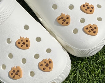 Heart Choco Chip Cookies With A Bite Shoe Charm l Single Charm