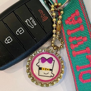 Portachiavi con tappo di bottiglia personalizzato