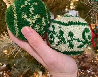 Knitted Ornaments - Green Series