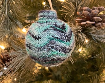 Knitted Ornaments - Blue Series