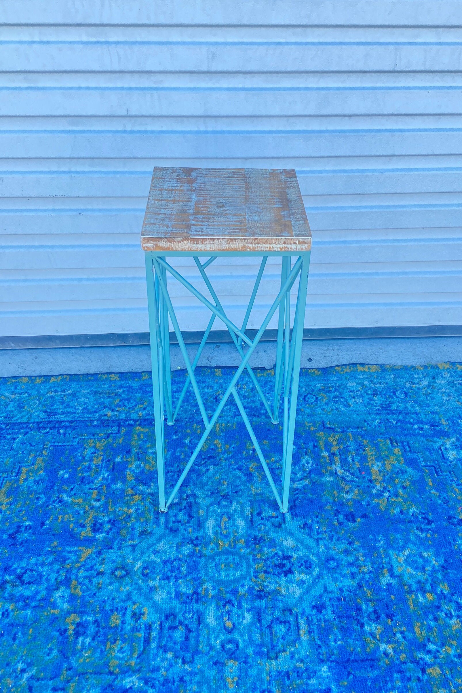 Beautiful view of Industrial Modern Side Tables For Sale