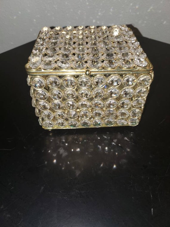 Hollywood Glam Gold and Crystal Jewelry Boxes Cir… - image 10