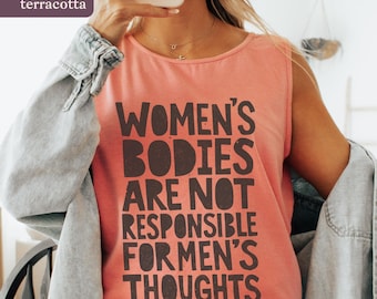 Frauen Körper Autonomie Komfort Farben Tank Top | Feministisches T-Shirt, Gewalt gegen Frauen
