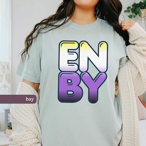 ENBY Nonbinary Pride Comfort Colors® 1717 Tee, LGBTQ Pride Month Queer Shirt