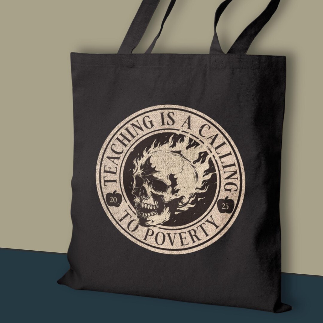 Teachers' Rights & Just Pay Cotton Tote Bag, Teacher Gift - Etsy