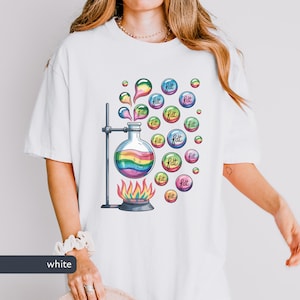 Subtiel FDT Comfort Colors® anti-troef-T-shirt, Support Science-T-shirt, Resistance-shirt, antifascisme-shirt, F*ck Trump-cadeau voor wetenschappers