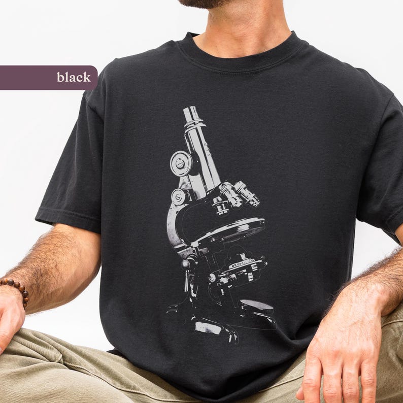 Microscope Comfort Colors®, 90s Retro Science History Shirt, Nerdy ...
