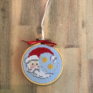 Cross Stitch Christmas Ornaments — Under The Garden Moon