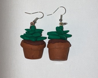 Succulent earrings