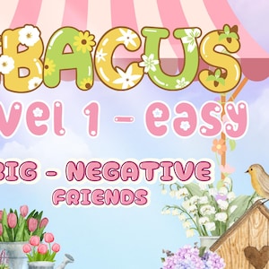 Hojas de trabajo de aritmética de ábaco Soroban Grandes amigos negativos (pequeños/grandes amigos + incluidos) Fórmulas Matemáticas rápidas Pruebas simuladas Libro básico PDF Imprimir