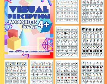 Visual Perception 10 Worksheets: 10 Fun and Engaging Pages for Ages 4+ Spatial awareness, pattern recognition, focus. Find the same picture.