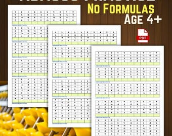Abacus Practice 150 Questions for Toddlers Kids No Formulas Booster Printable PDF Maths Revision Soroban Junior Level Beginner Worksheets