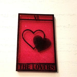 Handmade Resin Tarot Card "The Lover"