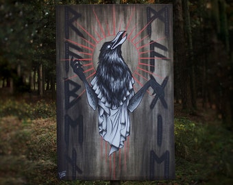 Canvas art print "Daemonis Corvus"