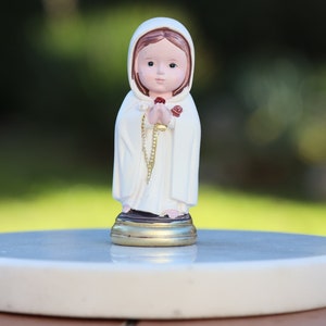 Our Lady Rosa Mystica statue, miniature statue of mother Mary, baby collection statue of amour Lady, Medjugorje miniature statue