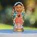 Our Lady of Guadalupe Miniature Statue, Miniature Statue of Guadalupe Virgin Mary, Resin Statue