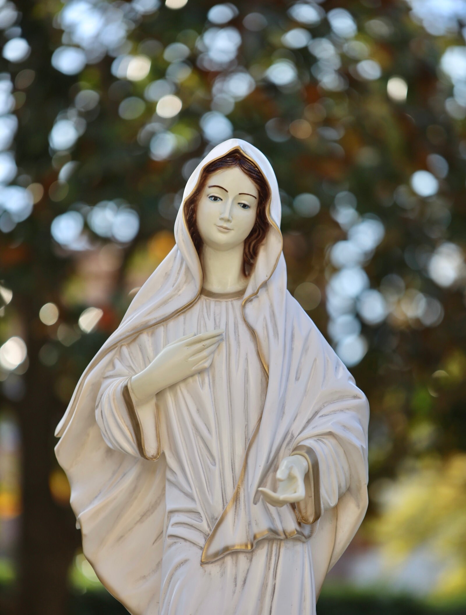 Medjugorje Statue Queen of Peace Statue Large Statue of Etsy UK