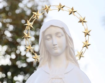 Estatua del Inmaculado Corazón de María de 99 cm: decoración para exteriores resistente a la intemperie